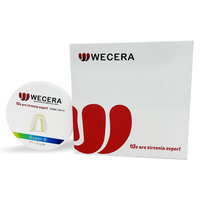 Chemical Solubility 100 μg/cm2 Zirconia Dental Ceramics 8 Layers for Dental Restoration Materials