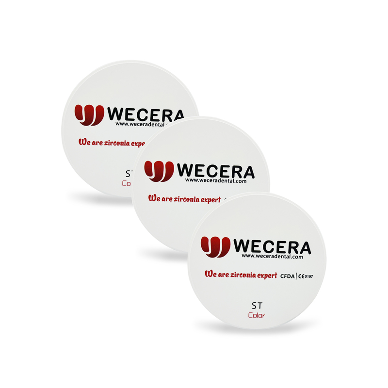 16 Colors Zirconia Ceramic Disc C2 98*20mm Super Translucent 1100Mpa Strength